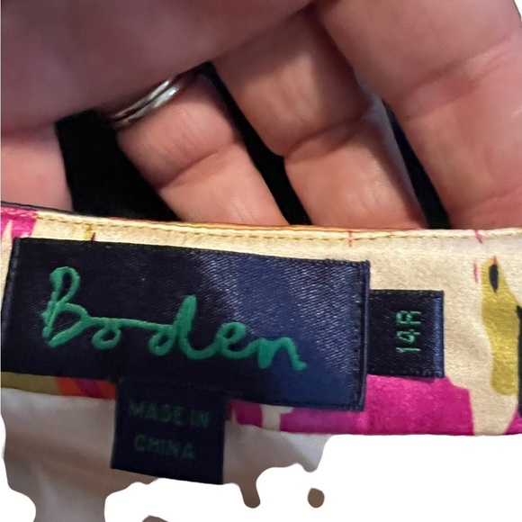 Boden 100% silk dress Sz 14R - Picture 7 of 7